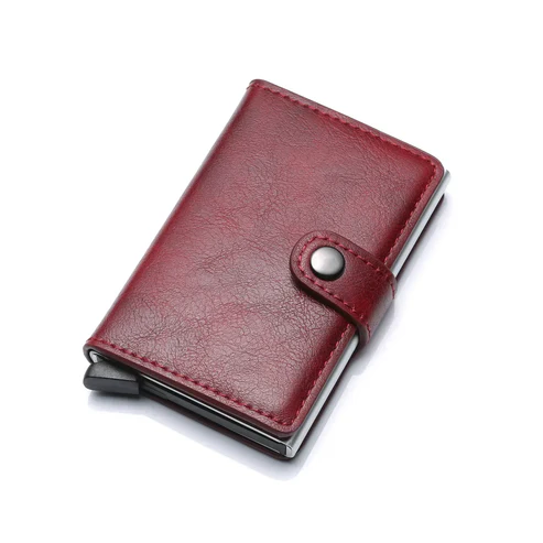 Business Credit Card Holders Leather Men Wallets